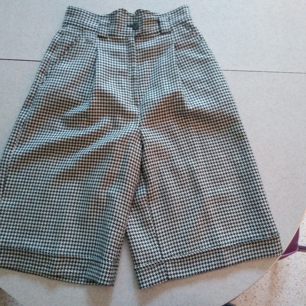 Lacoste Plaid Shorts Women Vintage